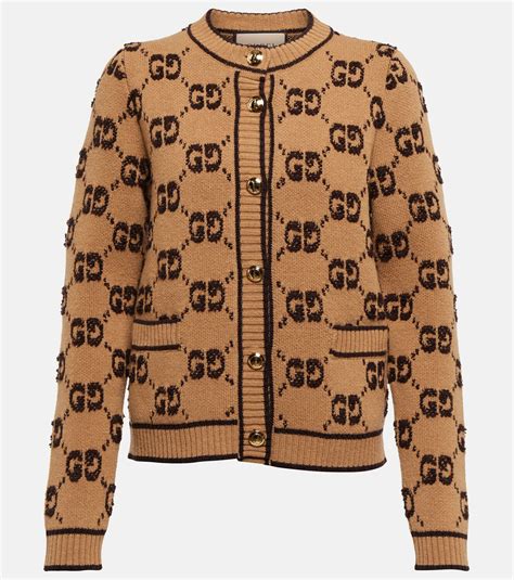 cardigan gucci donna lungo|Gucci gg jacquard buttond cardigan.